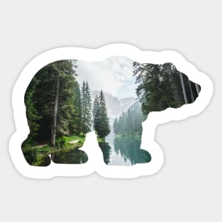 Camping Bear Sticker